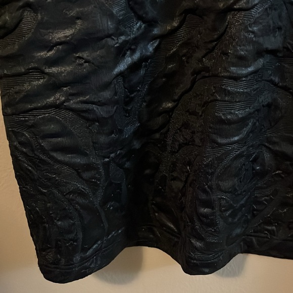 NWT Foreign Exchange Black Mesh Cut Out Embossed Textured Body Con Dress S - Picture 9 of 13